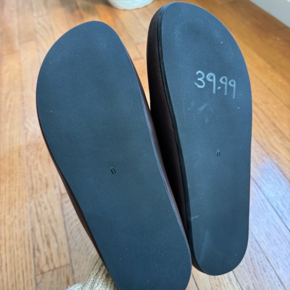 Crosby Square Men’s Chocolate Brown Leather Suede Lined Mules Clogs Size 9 - Picture 8 of 13